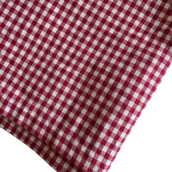 Pottery Barn Kids Gingham Panels 2 Checked Valances/Cafe Curtains Cotton Classic - Picture 11 of 16